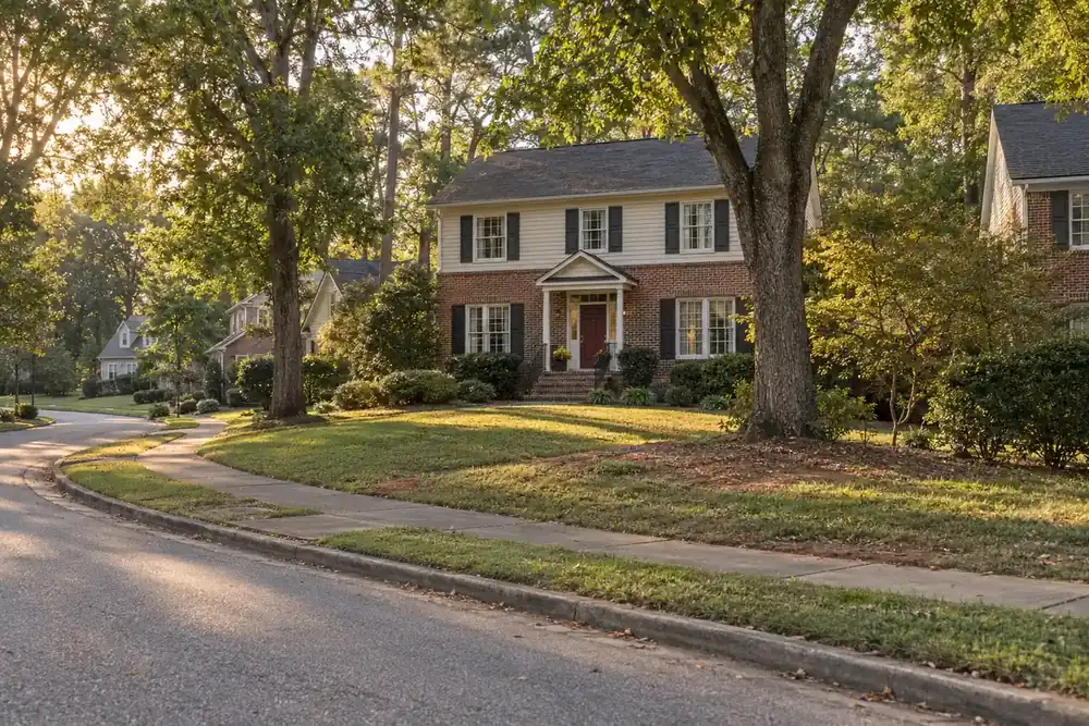 Illustration of a typical residential street in the North Decatur, GA area
