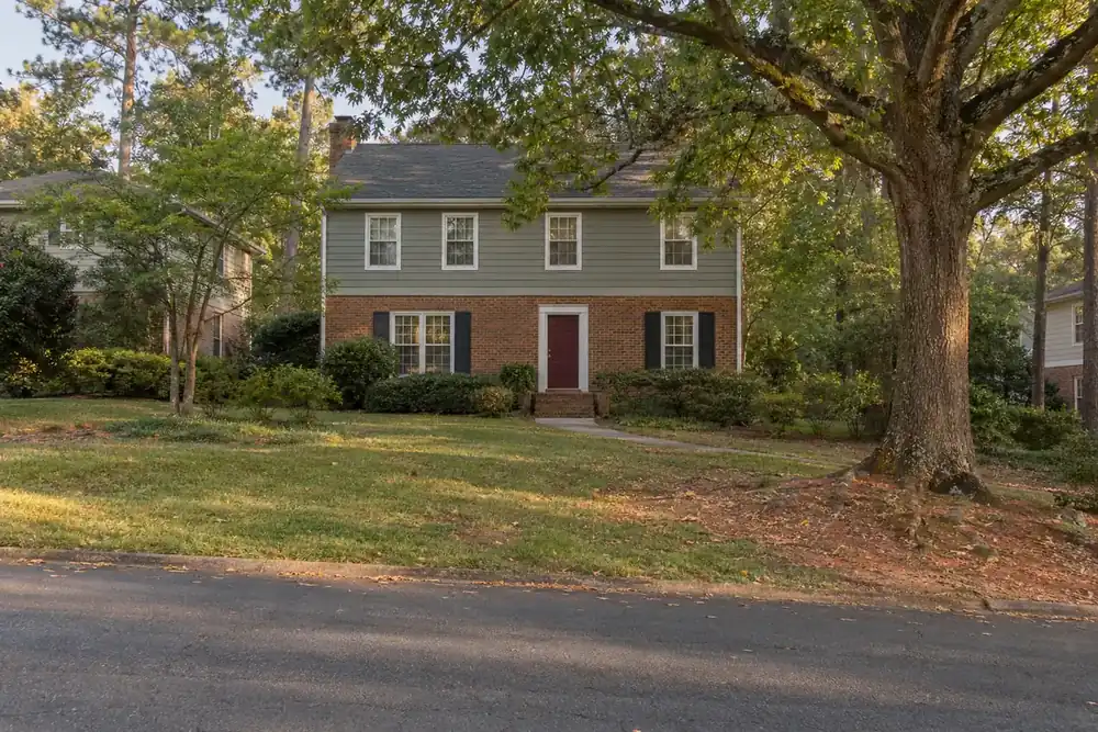 Illustration of a typical residential street in the North Druid Hills, GA area